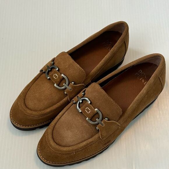 Donald J. Pliner clio Moc Toe Loafer HPCLIOCS suede saddle colored slip in sz 8 - Picture 6 of 12
